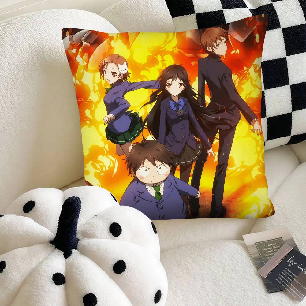 Accel World Pillow Case Fashion Square Pillowcase Bedroom Sofa Room Ins Decoration Leisure