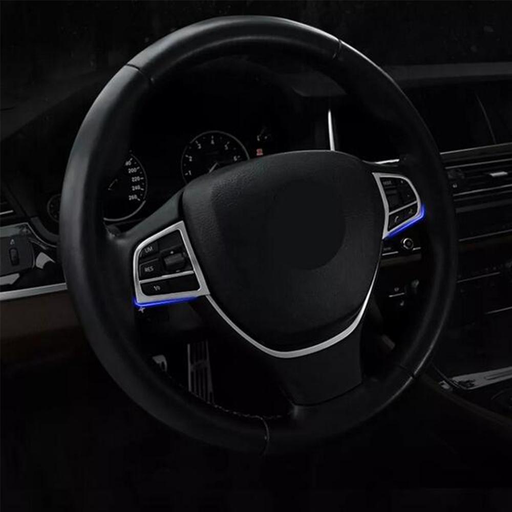 Новые 2 шт. Накладки на кнопки рулевого колеса для BMW 5 7 серии F01 F02 F03 F04 GT F07