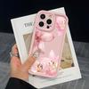 Чехол для телефона с рисунком розового гибискуса, подходит для iPhone 17 16 15 14 13 12 11 Pro/Max/Plus, противоударная задняя крышка