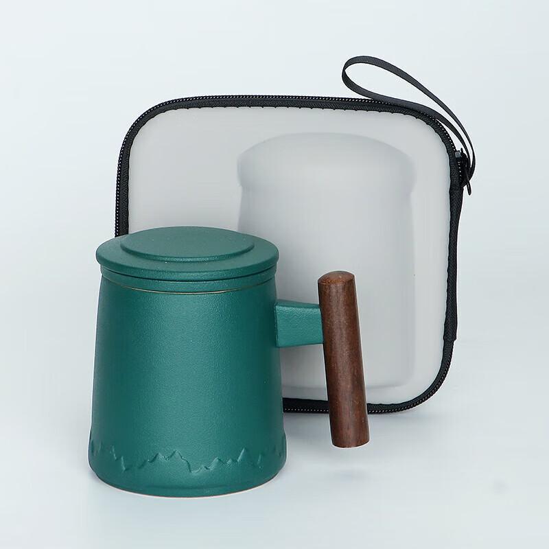 Chaxun Ceramic Filter Mug & Tea Caddy Gift Set