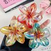 Женская заколка для волос ярких цветов в форме цветка, элегантная нескользящая заколка для волос, заколка для волос на затылке, аксессуары для волос