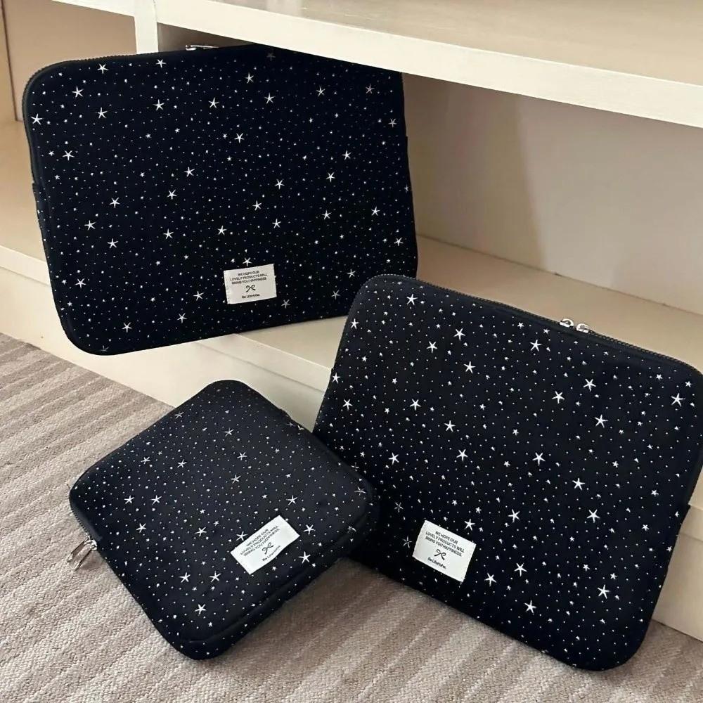 Portable Tablet Pouch Starry Sky Design Laptop Case Korean Style Computer Bag
