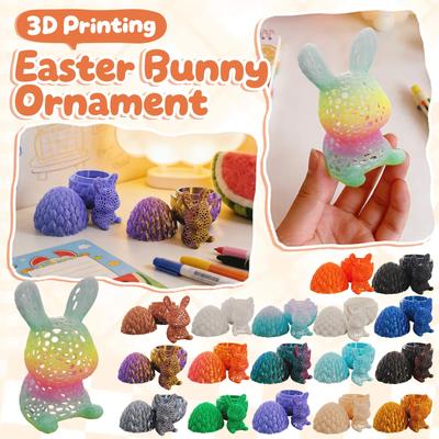 Полый пасхальный кролик яйцо 3D-печатная креативная игрушка-украшение