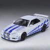 1:32 Gtr R34 R35 Игрушки Сплав Модели Автомобилей Литой Металлический Миниатюрный Транспорт 4 Открывающиеся Двери Звук Свет Инерционные Модели Для Детей Подарок