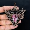 Rhodonite Pendant Gemstone Jewelry, 999 Copper Wire Wrapped Handmade Pendant, Latest Design Jewelry