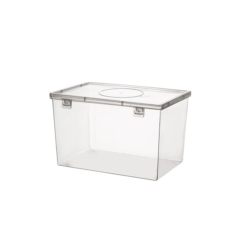 Plastic Bread Container Home Storage Box Kitchen Dispenser Baking Cake Containers Airtight Boxes Refrigerator Clear Organizer