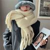 Soft Long Tassel Scarves Warm Fringed Shawls Wrap Winter Cashmere Scarf  Girls