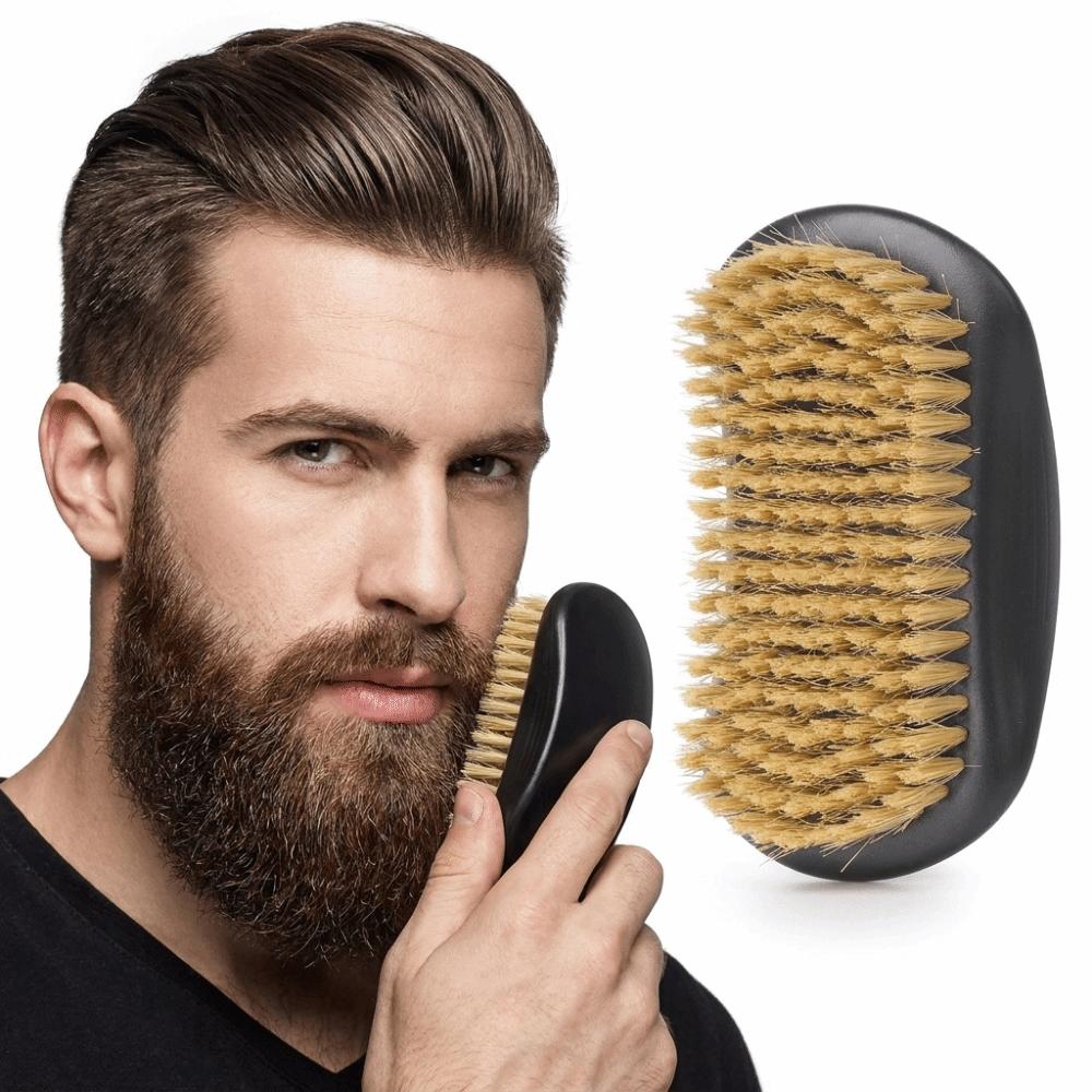 Dense Bristles Boar Bristle Brush Soft Bristles Hair Styling Brush Hairbrush Beard Cleaning