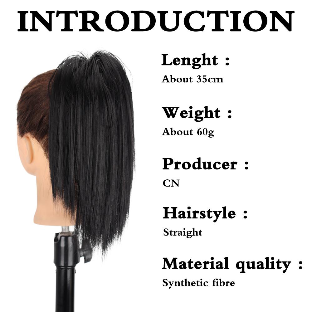 LISI HAIR Синтетический коготь клип в конский хвост наращивание короткие прямые волосы естественный вид для элегантных женщин повседневное использование косплея