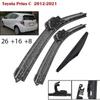 Бескаркасные щетки стеклоочистителя 26"+16"+8" для Toyota Prius C 2012-2021, Toyota Yaris, Vitz, Aqua, Corolla Axio