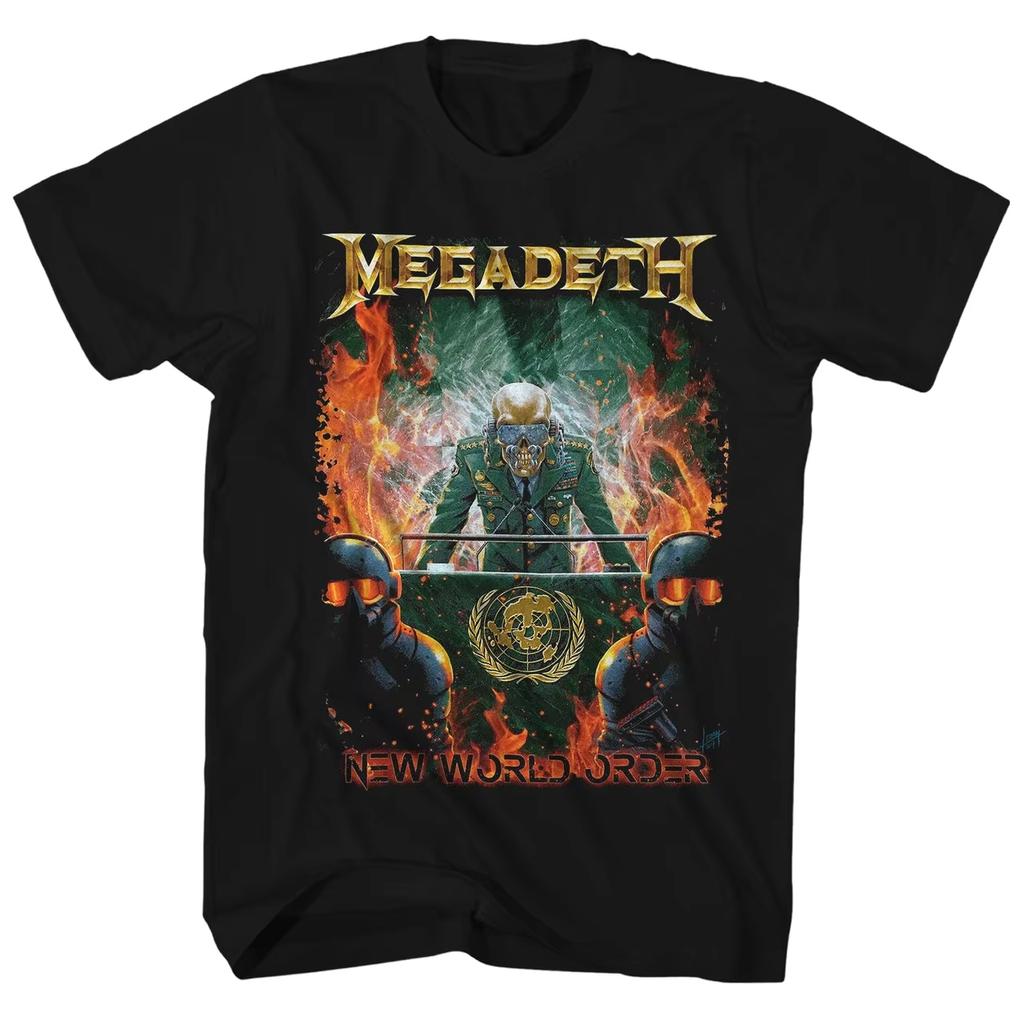 Megadeth Band 2026New Unisexs 100Cotton shirt Y2k album Graphic Tshirts hiphop style fashion hawaiian luxury Women popular Tshirt