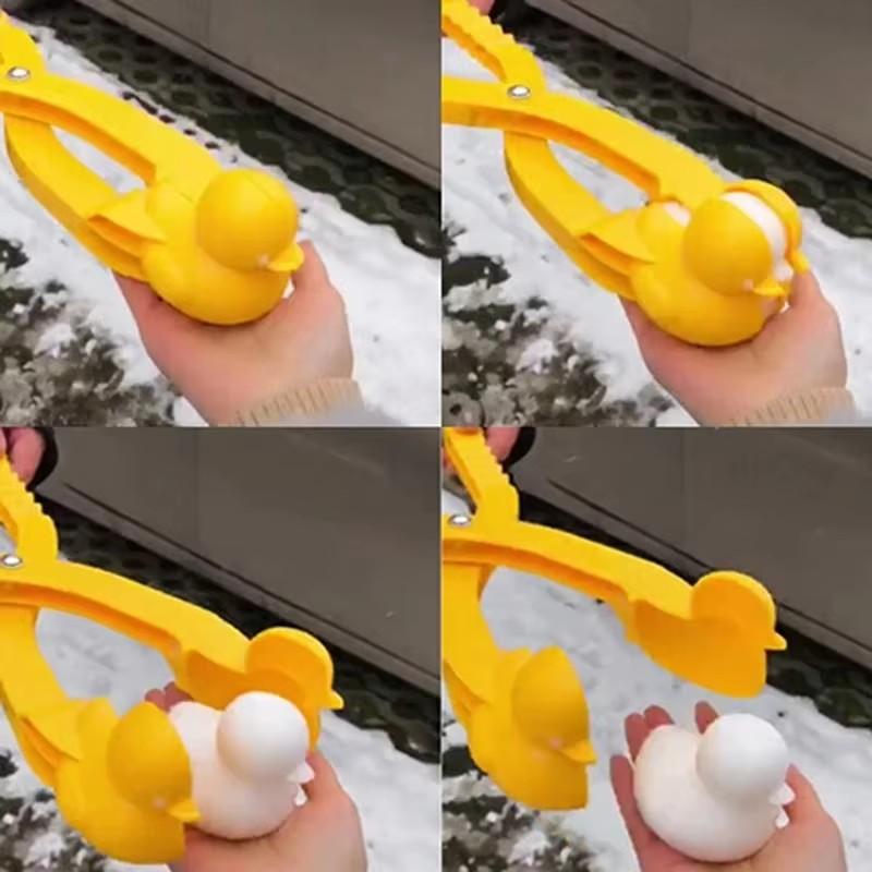 Outdoors Snowball Clip Multi Shape Cartoon Snow Grasping Clamps Tool Grabber Throw Snow Ball Sports Toys Kids Winter Gift