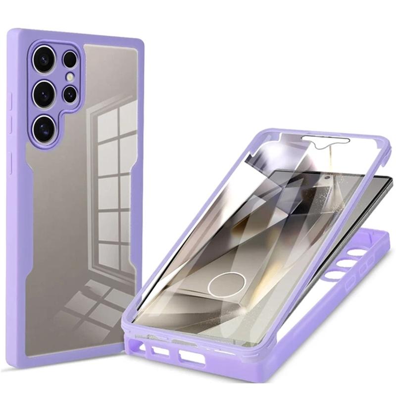 Противоударный прозрачный защитный чехол для Samsung Galaxy S24 Ultra Plus A55 A35 A25 A15 A05 A05S 5G 4G Мягкий защитный чехол из ТПУ для всего тела