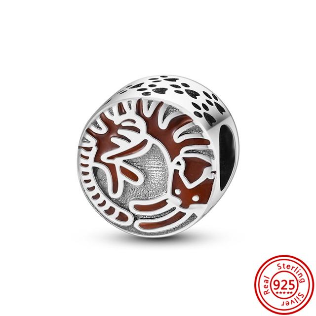 925 Серебро Радуга Солнце Облака Единорог День Рождения Торт Перья Крылья Бейсбольные Бусины Подходит Браслет Ювелирные Изделия