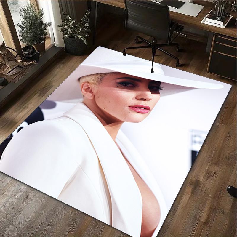 Lady Gaga Rug - Home carpet Office Decorative Carpet For Living Room Bedroom Door Mat Floor Rug Computer Chair Area Rug
