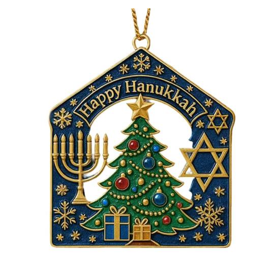 Счастливой Хануки Рождественское украшение на елку Акриловое Еврейское Ханука Рождественские украшения Духовные подарки для мужчин женщин взрослых