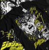 S Футболка Bizarre Adventure Аниме Унисексга Графический Дизайн Рубашка Черная