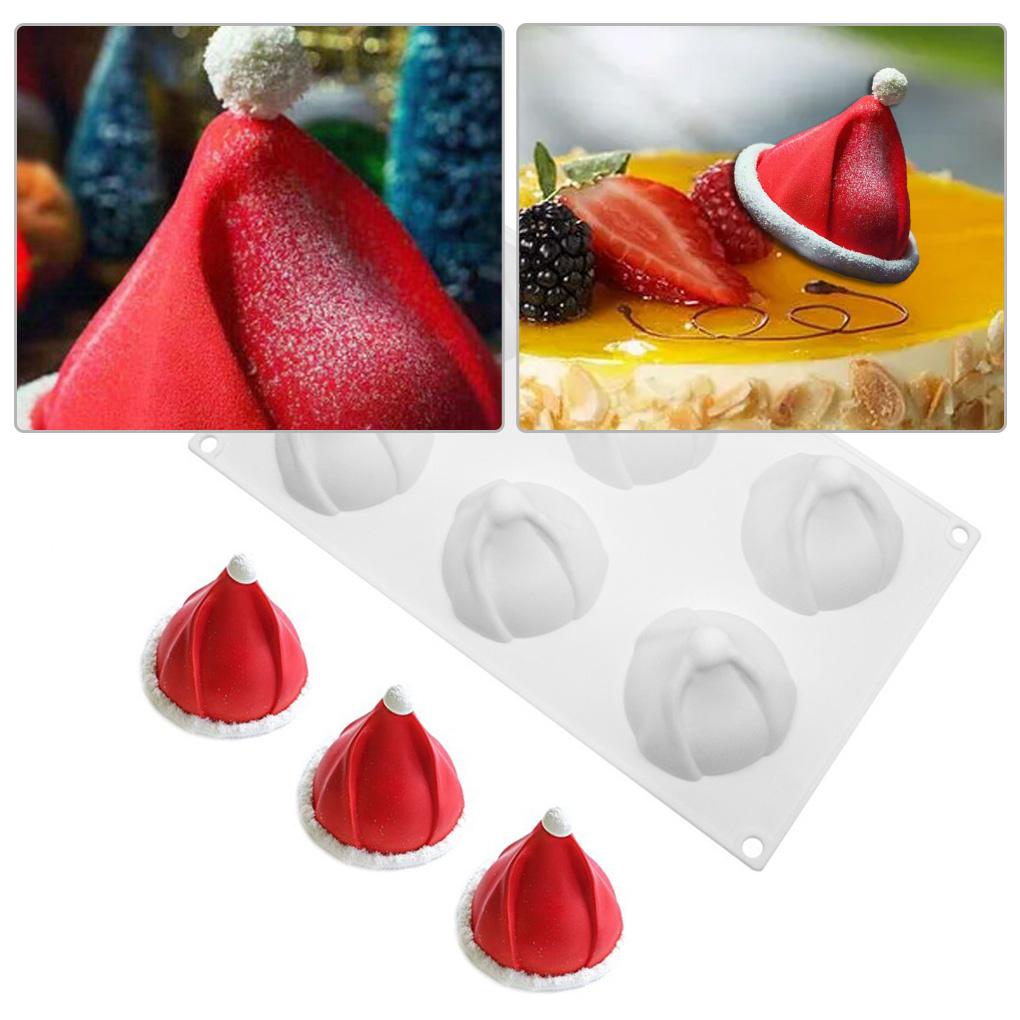 Силиконовая форма для торта Рождественская шапка противень для выпечки Рождественская шапочка Форма для шоколадных блинов Инструмент для выпечки