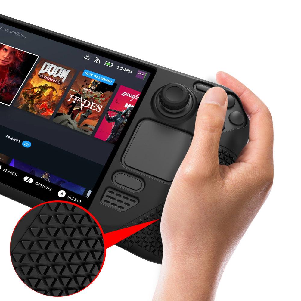 Мягкий силиконовый защитный чехол для Valve Steam Deck, игровая консоль, портативный дорожный чехол, аксессуары для Steam Deck