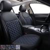 New Luxury Men's Car Seat Cover Pu Leather Quilted Fashion Universal Car Cushion Protect Covers Auto Interior Accessories