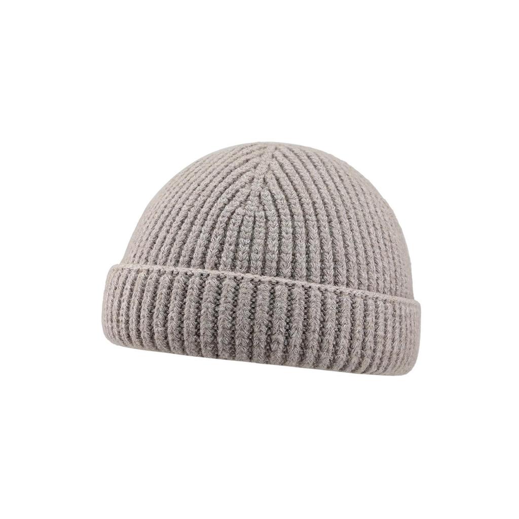 Мужская шерстяная вязаная шапка-бини в японском стиле, теплая, ветрозащитная, для осени и зимы