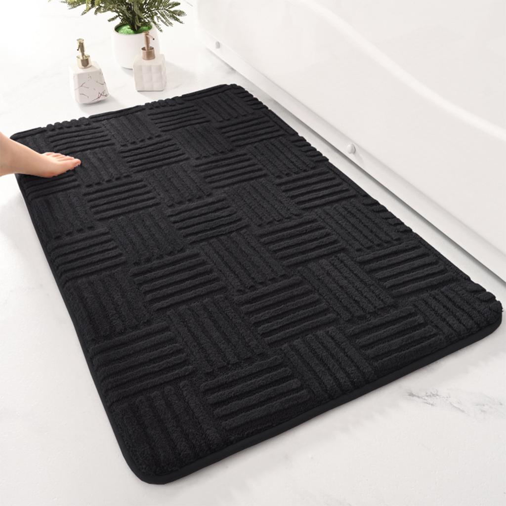 Thickened Bathroom Absorbent Mat Non-slip Durable Toilet Anti-slip Mat Decorative Door Mat Dirt-resistant Entrance Mat