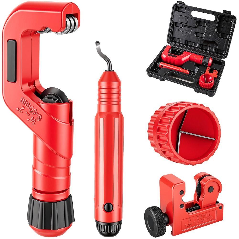 Universal Tube Cutter Set Multi-functional Cutting Deburring Tool Pipe Cutter Tool Plumbing Work