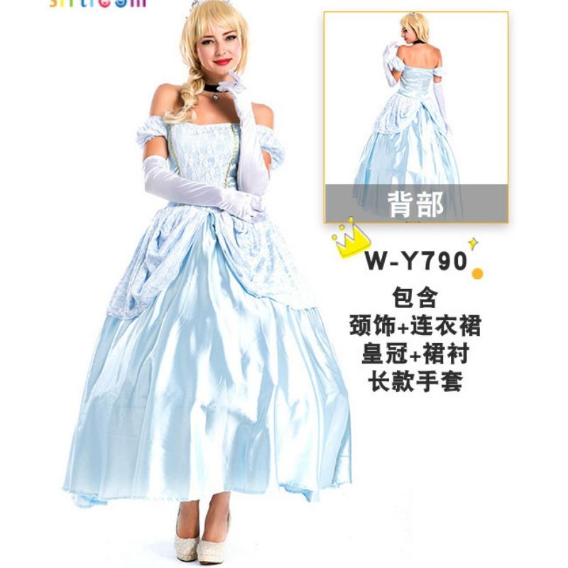 Halloween Snow White Fairy Tale Cinderella Dress Adult Masquerade Ball Christmas Costume Show
