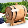 Дубовая бочка для вина 1/1,5/3 л с подставкой, винтажная бочка для выдержки виски, диспенсер, деревянная бочка