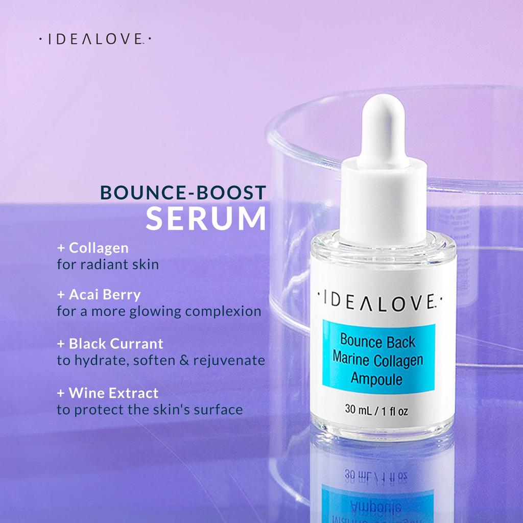 Idealove Bounce Bag, ампула с морским коллагеном, 1 жидкая унция (30 мл)