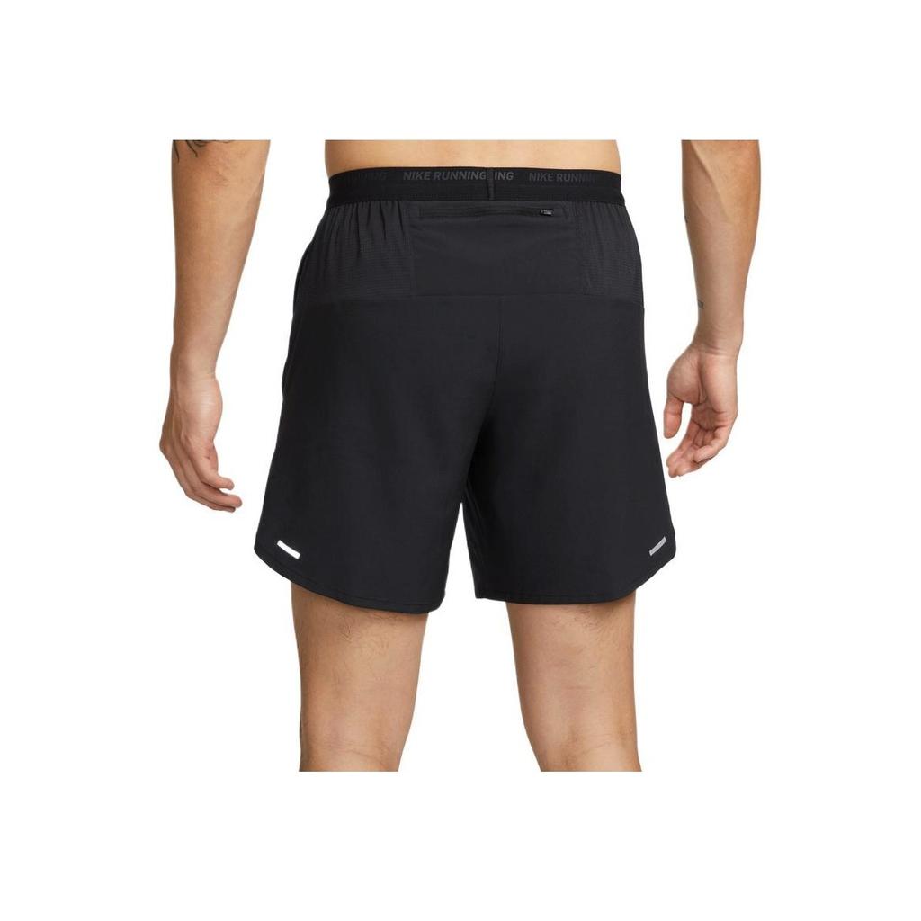 Nike Dri-FIT Solid Logo Print Straight Leg Quick-Dry Breathable Sports Shorts Men Bottoms Black DM4742-010