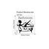 Wall Window Decor Stickers Removable Bathroom Art Decal Door Stickers Bath Time Vinyl Door Sticker Self Adhesive PVC Wall Decal
