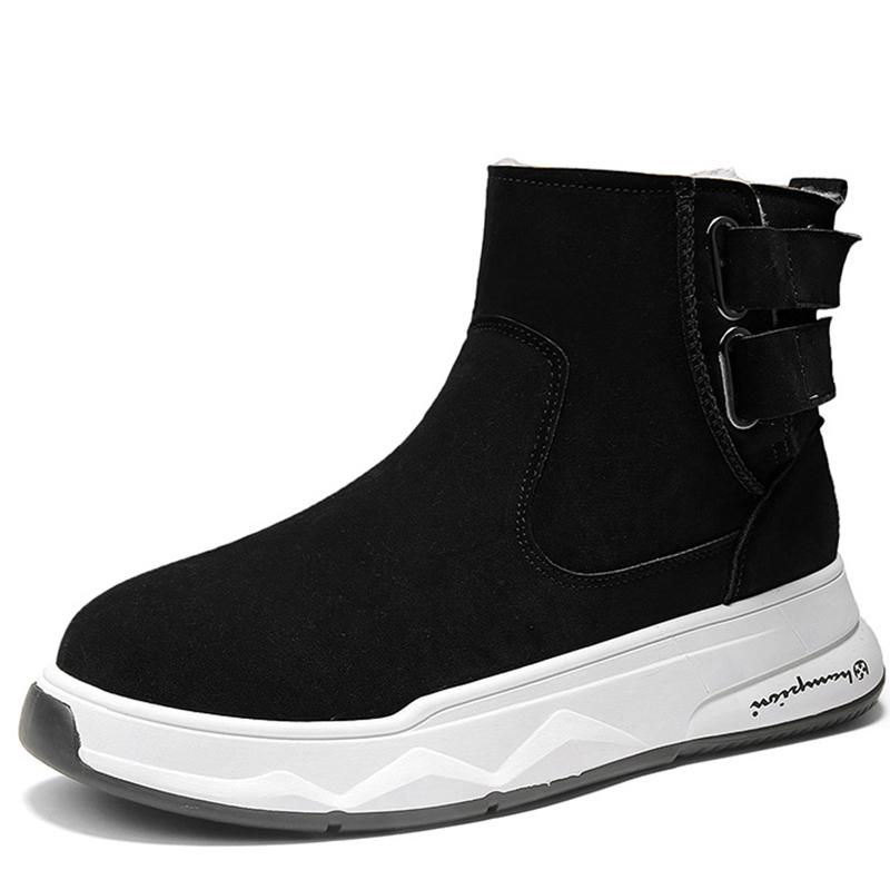 Мода 2024 Новые Ботинки Мужские Модные Рабочие Ботинки Мужские Теплые Меховые Ботинки Для Сноуборда Мужская Повседневная Обувь С Пряжкой Удобные Мужские Кроссовки Кроссовки Для Отдыха На Природе