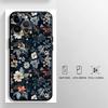 Чехол для телефона с мелким цветочным узором для Apple iPhone 16e 8 Plus 16Pro Max 12 Mini 14 11 SE 15 XR XS X 13 Pro Черный Мягкий корпус 16e