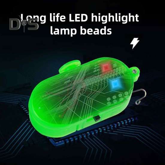 2 шт. Сигнализатор поклевки для рыбалки с силиконовым зажимом 80 дБ, ночной сигнализатор поклевки, светочувствительный электронный индикатор поклевки, датчик удара, светодиодная лампа для рыбалки