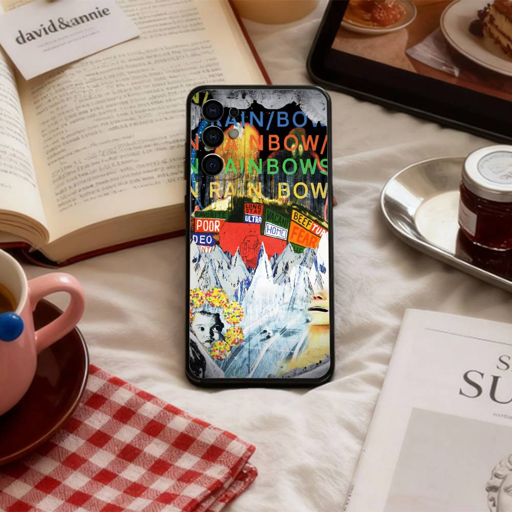 R-Radiohead In Rainbows Phone Case For Samsung S 25,24,23,22,30,21,10,9,Ultra,Plus,Lite,FE,4,5 G Soft Black Case