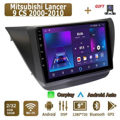 Android Carplay автомобильное радио для Mitsubishi Lancer 9 CS 2000-2010 мультимедийный проигрыватель головное устройство стерео GPS навигация BT WIFI 2+32 ГБ