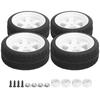 4Pcs 65mm Non Slip RC Rubber Tires Wheel Upgrade Accessory Fit for WPL D12 1 10 (012W)