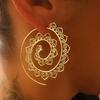 Серьги Western Spiral Oval и Heart в стиле ретро