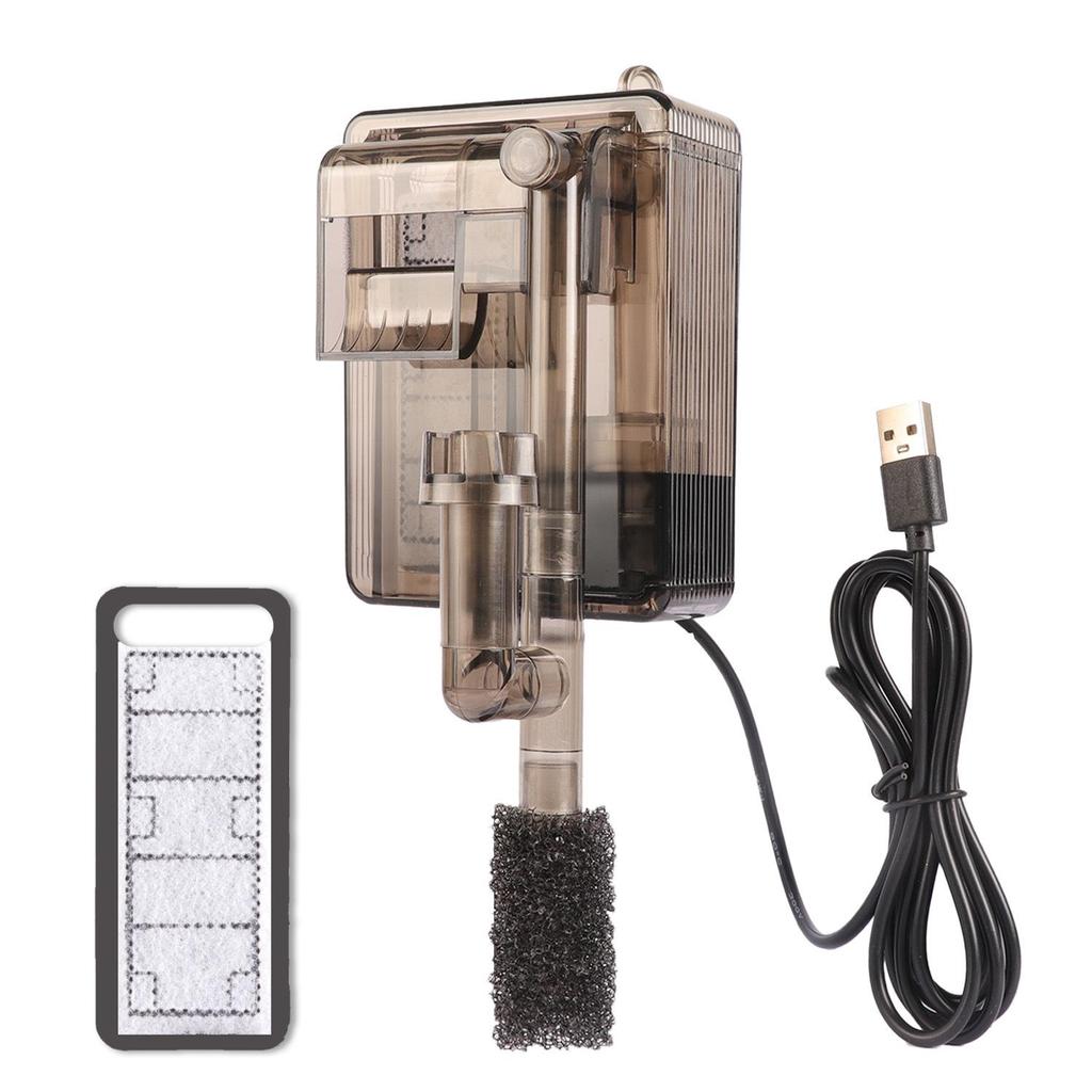 Ричжао Настенный Тонкий Водопад Скиммер для Масляной Пленки и Внешний Фильтр для Аквариума.