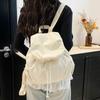 2025 новый корейский нишевый плиссированный рюкзак с эффектом пуховика, женский рюкзак для колледжа, школьный рюкзак, нишевый дизайн, дорожный рюкзак