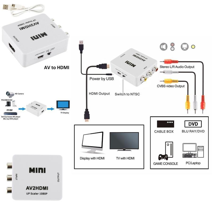 Кабель-переходник MiniAV на HDMI с высокоскоростной передачей для домашнего кинотеатра