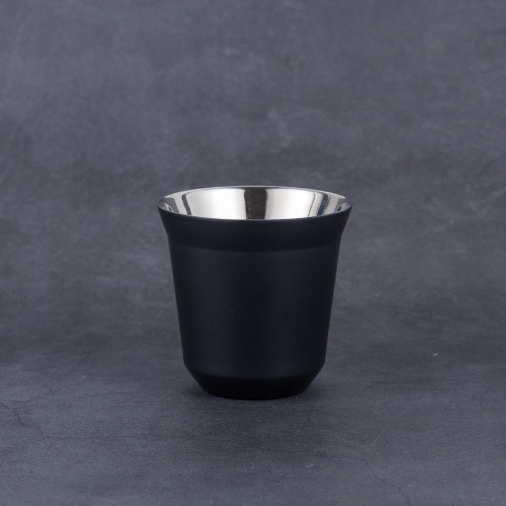 New 80ML Espresso Mugs 304 Stainless Steel Double Wall Coffee Cups Small Capacity Cold Water Cold Drinks Cup