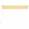 Manual Retractable Awning with LED Lights 400x300 cm Yellow and White
