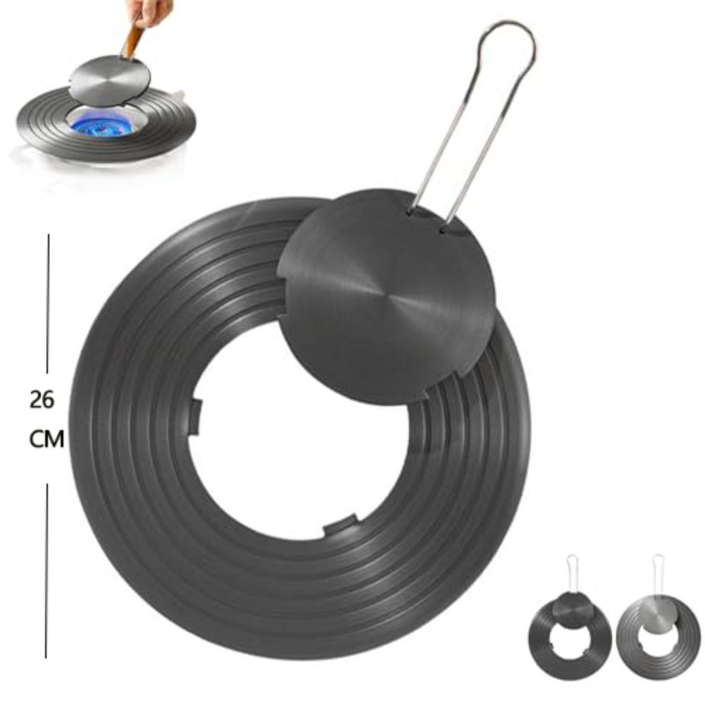 Aluminum Alloy Gas Stove Heat Diffuser Plate Removable Handle Heat Diffuser Tray Simmering