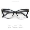 Оправа очков «кошачий глаз» Модные линзы с защитой от синего света Женские ультралегкие большие оправы INS Trend Eyewear Модные украшения