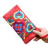 Women Ethnic Handmade Embroidered Wristlet Clutch Bag Zipper Purse Long Wallet