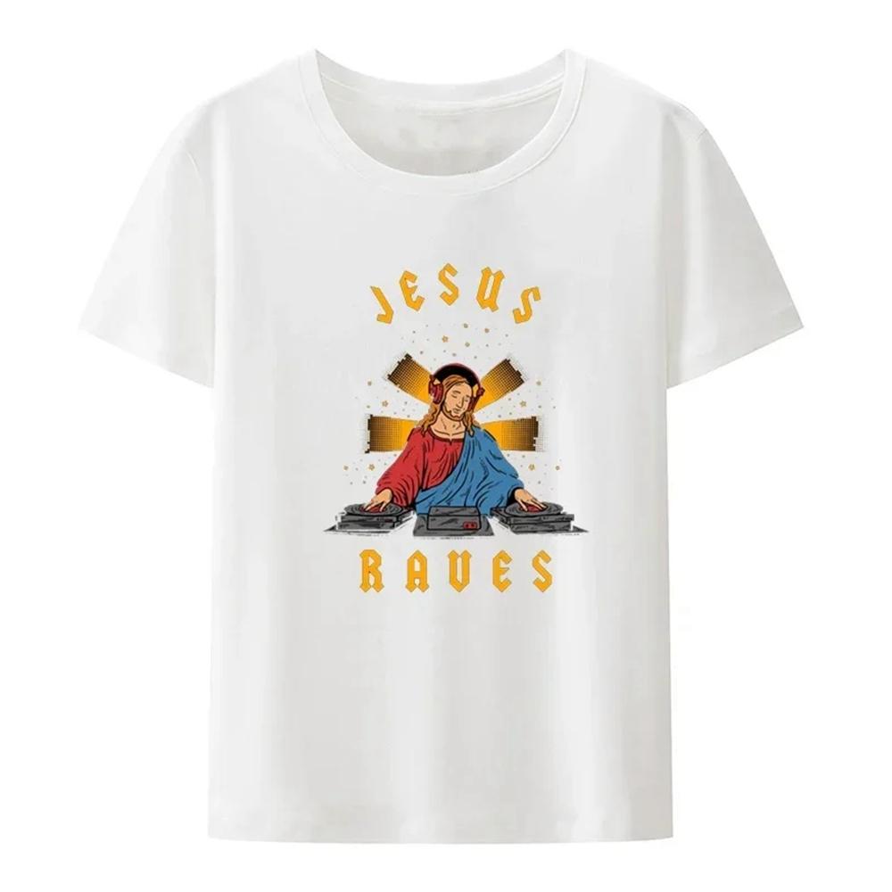UnisexS Gothic Graphic TShirt Not Today Jesus with Distressed Red Print Casual Tee for Outdoor Family Wear Gothi 2026 Summer