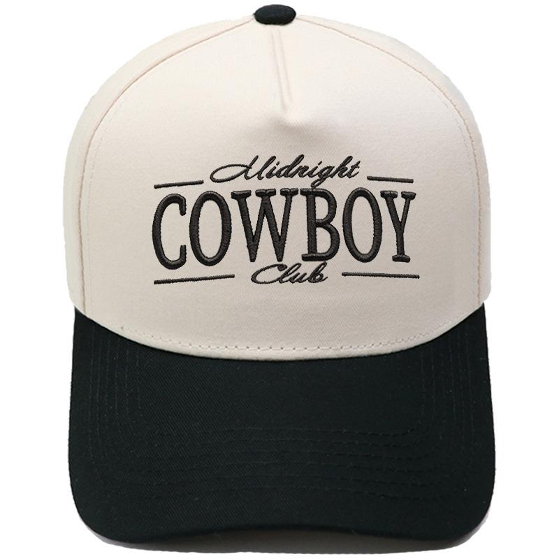 Midnight Cowboy Club Embroidery Color Matching Truck Driver Baseball Cap Male Female Shade Dad Cap
