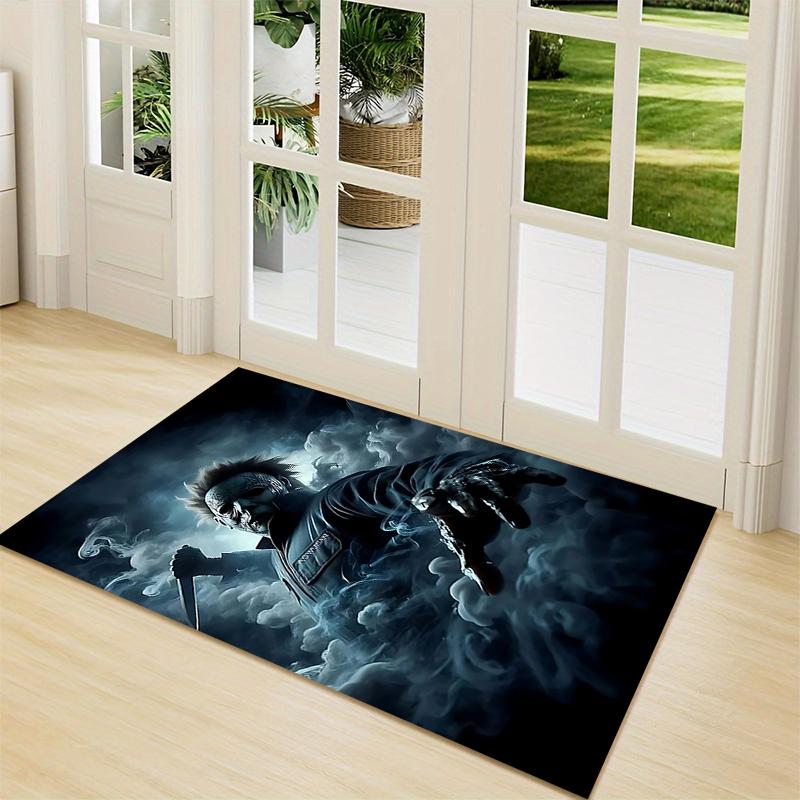1Pc Halloween Horror Icons Carpet Rug Customizable Soft Washable Antislip Home Living Room Sofa Mats Personalized Rug 0917171